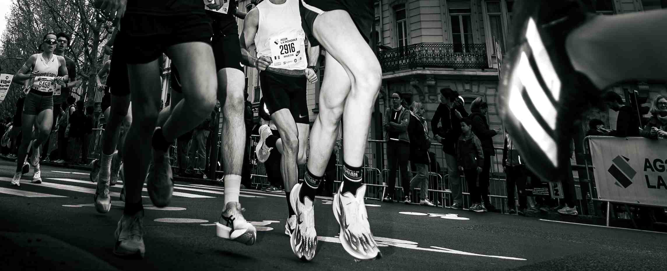 Coureurs lors d'une course à pied à Lille