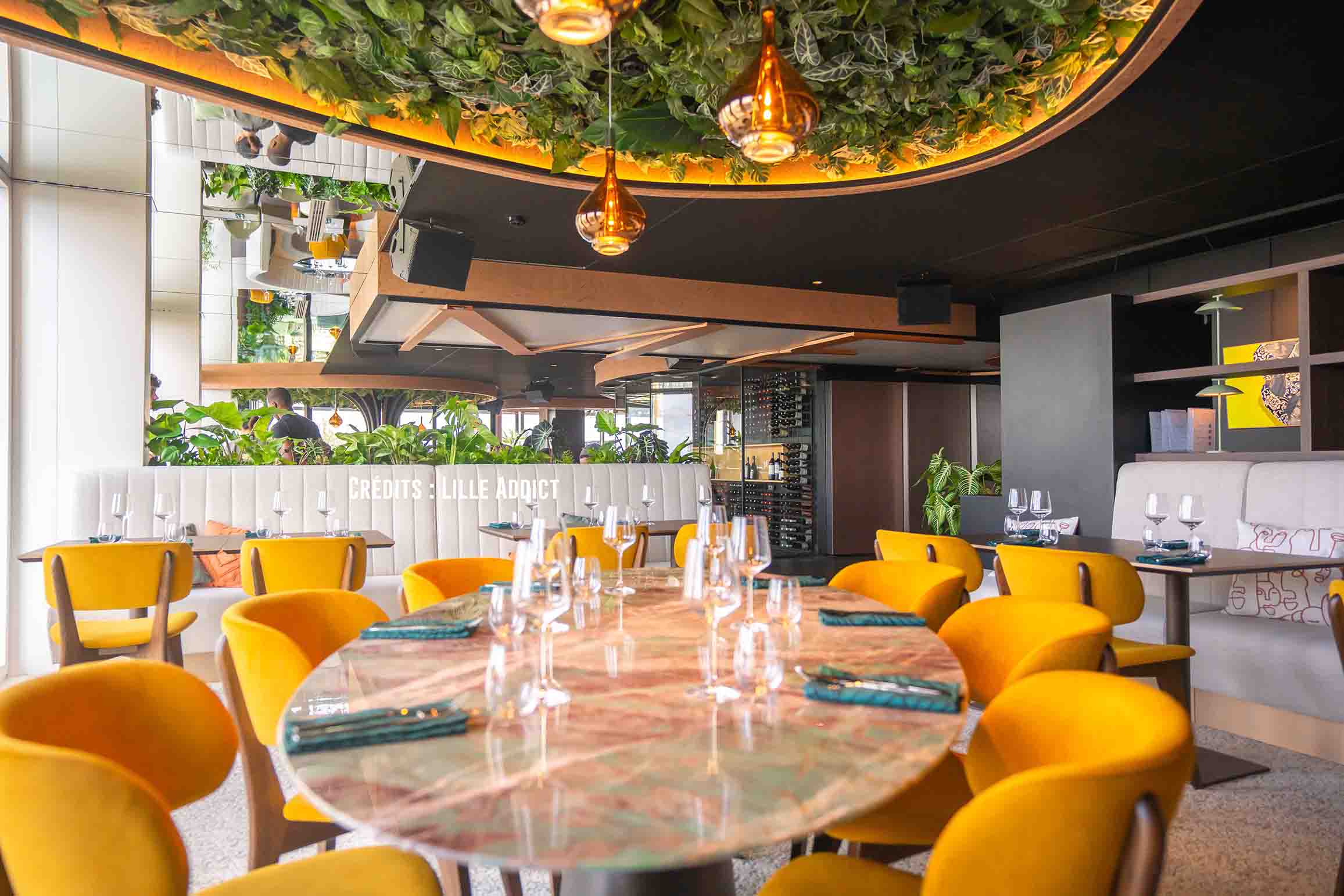 Intérieur du restaurant Mesa à Lille